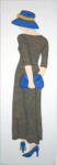 Blue Fashion (30x85 cm)